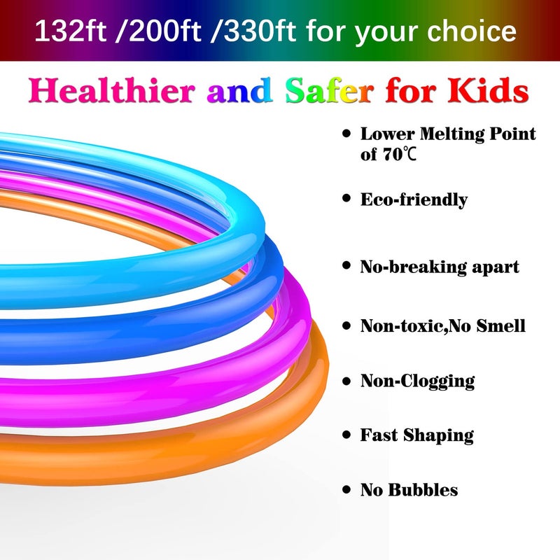 BBita 3D Printing Pen PCL Filament Refills 1.75mm, Pack of 20 Colors, Low Melting Temp of 70â„ƒ, High-Precision Diameter, Non-Toxic Non-Clogging(200 FT)ï¼ˆnot Included 3D Penï¼‰ - Image 2